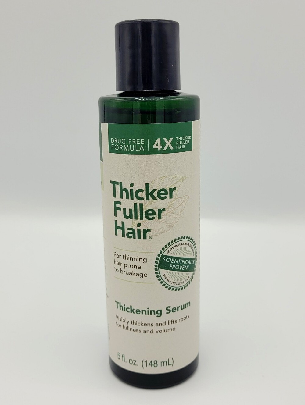 Thicker Fuller Hair Thickening Serum - Thickens Hair Fullness & Volume 5 fl oz